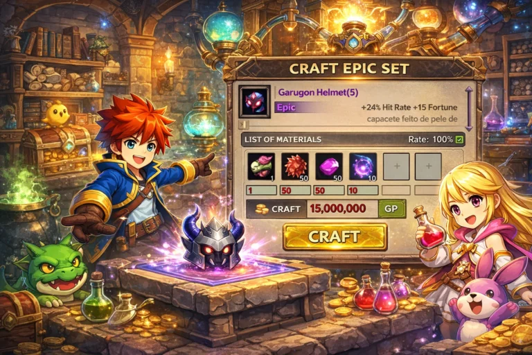 Como craftar set no MixMaster Adventure